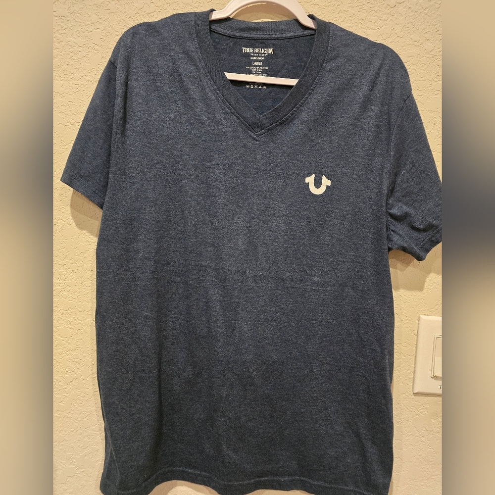 True Religion Blue Short Sleeve Tee